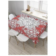 Скатерть прямоугольная "Орнамент Туркмении" из сатена, 180x145 см, tc-36093 Joy Arty