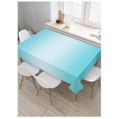 Скатерть прямоугольная на кухонный стол "Бирюзовый переход" из оксфорда, 180x145 см, tcox-23540 Joy Arty