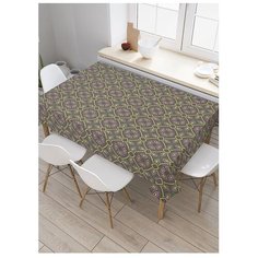 Скатерть прямоугольная "Круговые насаждения" из сатена, 120x145 см, tc-16912 Joy Arty