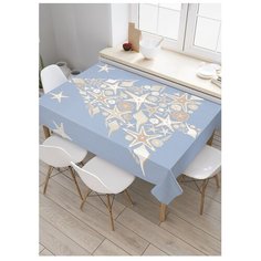 Скатерть прямоугольная "Звездная елка" из сатена, 120x145 см, tc-5709 Joy Arty