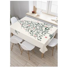 Скатерть прямоугольная "Елка с подарками" из сатена, 180x145 см, tc-19390 Joy Arty