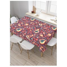 Скатерть прямоугольная "Иллюзии с лепестками" из сатена, 180x145 см, tc-13624 Joy Arty