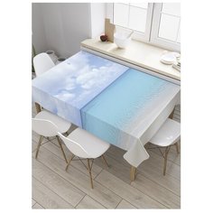 Скатерть прямоугольная "Между небом и морем" из сатена, 180x145 см, tc-10217 Joy Arty