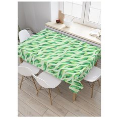 Скатерть прямоугольная "Лиственный узор" из сатена, 180x145 см, tc-13303 Joy Arty