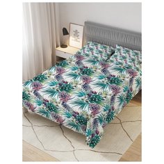 Покрывало стеганое жаккардовое с 2-мя наволочками "Ветвистые мосты", Евро (220x235 см) Ambesonne