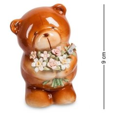 Фигурка "Мишка с букетом" CMS-60/ 2, Pavone