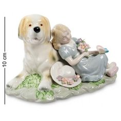 Фигурка "Девочка с собакой" CMS-12/17, Pavone