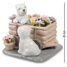 Фигурка Щенята "Цветы для Хозяйки" CMS-15/89, Pavone