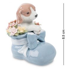 Фигурка Щенок "Башмачок радости" голуб. CMS-15/87, Pavone