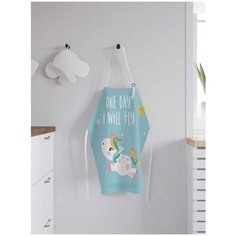 Фартук женский для готовки JoyArty "Радужный единорог", универсальный размер, ap-71541