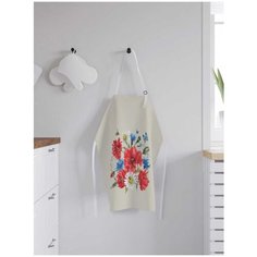 Фартук женский для готовки JoyArty "Букет из гвоздик", универсальный размер, ap-53148