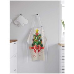 Фартук женский для готовки JoyArty "Новогодняя открытка", универсальный размер, ap-78067