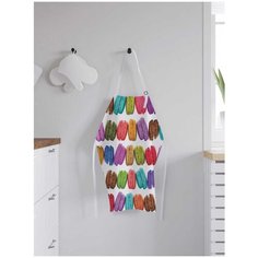 Фартук женский для готовки JoyArty "Французские пирожные", универсальный размер, ap-20934