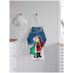 Фартук женский для готовки JoyArty "Новогодняя композиция", универсальный размер, ap-5715