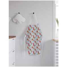 Фартук женский для готовки JoyArty "Рыбные пляски", универсальный размер, ap-20563