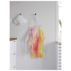 Фартук женский для готовки JoyArty "Радужные кусты", универсальный размер, ap-16030