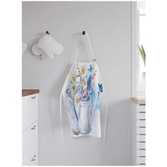 Фартук женский для готовки JoyArty "Поливалка расцвела", универсальный размер, ap-16658