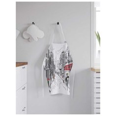 Фартук женский для готовки JoyArty "Дождливый париж", универсальный размер, ap-14713