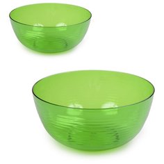 Набор салатников Berossi 1000мл, 2000мл, цвет яблоко, 2 шт