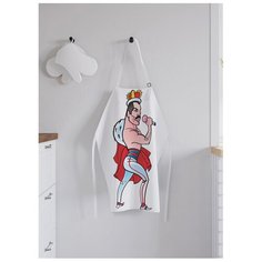 Фартук женский для готовки "Фредди Меркьюри", универсальный размер Joy Arty