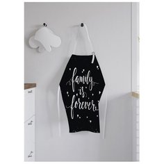 Фартук женский для готовки "Семья навсегда", универсальный размер Joy Arty