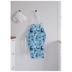 Фартук женский для готовки "Веселые тюлени", универсальный размер Joy Arty