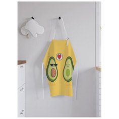 Фартук женский для готовки "Влюбленные авокадо", универсальный размер Joy Arty