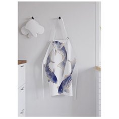 Фартук женский для готовки "Рыбное танго", универсальный размер Joy Arty