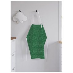 Фартук женский для готовки "Зеленое веселье", универсальный размер Joy Arty