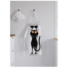 Фартук женский для готовки "Кот-шкодник", универсальный размер Joy Arty