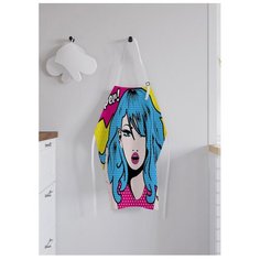 Фартук женский для готовки "Супер стиль", универсальный размер Joy Arty