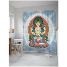 Штора для ванной JoyArty Будда медитирует 180х200 (sc-10036)