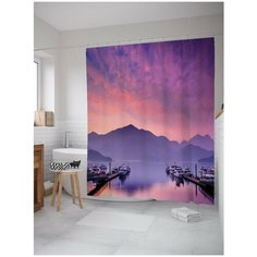 Штора для ванной JoyArty Вечерний причал 180х200 (sc-15206)
