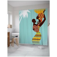 Штора для ванной JoyArty Дети Африки 180х200 (sc-23229)