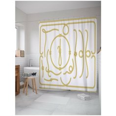 Штора для ванной JoyArty Веревочные петли 180х200 (sc-3000)