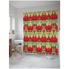 Штора для ванной JoyArty Цветы пламени 180х200 (sc-16931)