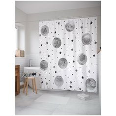 Штора для ванной JoyArty Лунный космос 180х200 (sc-17071)
