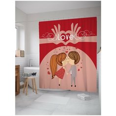 Штора для ванной JoyArty My love 180х200 (sc-91971)