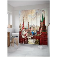 Штора для ванной JoyArty Красная площадь 180х200 (sc-11708685)