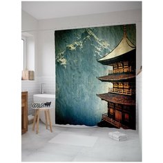 Штора для ванной JoyArty Храм в горах 180х200 (sc-12173)