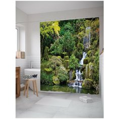 Штора для ванной JoyArty Дикий незаметный водопад 180х200 (sc-15325)
