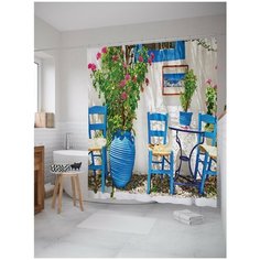 Штора для ванной JoyArty Тунисский колорит 180х200 (sc-1089)