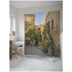 Штора для ванной JoyArty Заброшенный двор 180х200 (sc-9197)