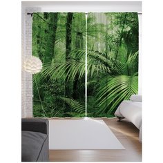 Портьеры JoyArty Лесной папоротник на ленте 265 см (p-16278)