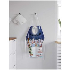 Фартук женский для готовки JoyArty "Снежный городок", универсальный размер, ap-20307