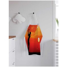 Фартук женский для готовки JoyArty "Игра в гольф на закате", универсальный размер, ap-6606