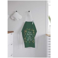 Фартук женский для готовки JoyArty "Счастливых праздников", универсальный размер, ap-185489V1