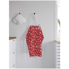 Фартук женский для готовки JoyArty "Рождественские снежинки", универсальный размер, ap-52801