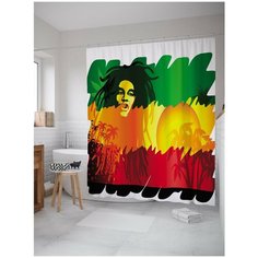 Штора для ванной JoyArty Боб Марли 180х200 (sc-78548)