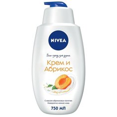 Крем-гель для душа Nivea Абрикос, 750 мл